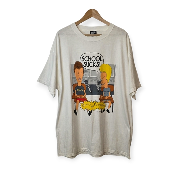 MTV Other - Vintage 2004 Beavis & Butthead School Sucks T-shirt XL